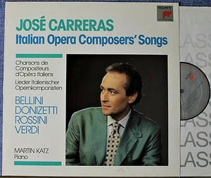 Carreras, Katz. Italian Opera Composer's Songs. Sony S 45 863 dig. NM - Imagen 1 de 2