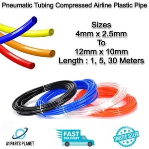 METRIC Flexible Nylon Pneumatic Air Line Tubing Compressed Airline Plastic Pipe - Picture 1 of 22