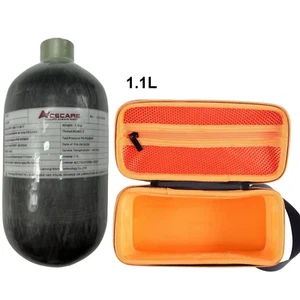 Acecare 1,1L CE Kohlefaser Tank 300bar PCP Lufttank für Paintball Nachfüller Tauchen - Bild 1 von 7