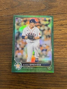 2022 Topps Chrome Ben Baller Zack Greinke Green Refractor #/99 - Picture 1 of 2