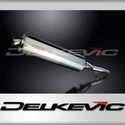 Silenciador de escape ovalado de acero inoxidable Yamaha XT250 08-22 Delkevic Slip On 18" Foto 1 de 4