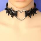 Choker Necklace Punk Chain PU Leather Steampunk for Party Cosplay Masquerades