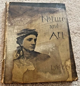 Antique 1887 NATURE AND ART Poems and Pictures ESTES Victorian Book ETCHINGS - Imagen 1 de 7