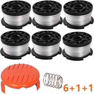 BLACK+DECKER AF100 Replacement String Trimmer Line Spool Weed Eater Edger-6PK - Picture 1 of 12