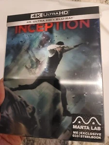 INCEPTION Manta Lab Steelbook 4K UHD Blu-ray DOUBLE LENTICULAR SLIP NOLAN NEW!! - Picture 1 of 9