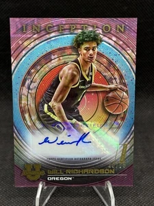 2023 Topps Bowman University Inception Will Richardson Auto /75 RC - Picture 1 of 2