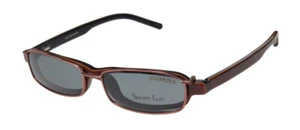 NEW SMARTCLIP 920 WITH POLARIZED SUNGLASS CLIP-ON LENSES EYEGLASS FRAME/GLASSES - Picture 1 of 19