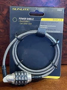 Sunlite Power Combo Lock 4`/122cm Multi-Purpose Lightweight Cable ~ Bike Lock - Picture 1 of 2