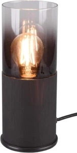 Lámpara de mesa de vidrio lámpara de mesa 1 x E27 Robin 510600132 negro vidrio ahumado 2ª ELECCIÓN - Imagen 1 de 3