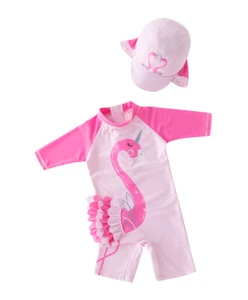 Bilo Baby Kid Girls Swimsuit Pool Party Rash Guard Swimwear Bathing Swimwear - Picture 1 of 20