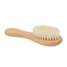 2pcs/Set Baby Hair Brush Comb Natural Wool Wooden Hairbrush  Infant D6I5