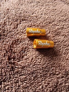 Set of 2 GOLD Alloy Rapha Presta Valve Caps Dust Wheel Crit ENVE RCC Palace - Picture 1 of 1
