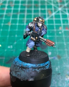 Painted Warhammer 40k Astra Militarum Death Korps of Krieg Flamer - Picture 1 of 5