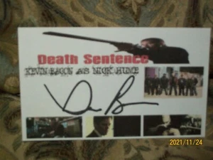 KEVIN BACON "DEATH SENTENCE" SIGNED AUTOGRAPHED 3X5 INDEX CARD - Picture 1 of 3
