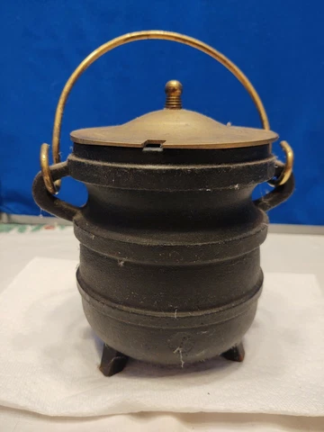 Cast Iron 6" Oil Starter With Brass Cover Cover