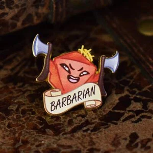 Barbarian Class Pin Brand New by Misty Mountain Gaming - Picture 1 of 4
