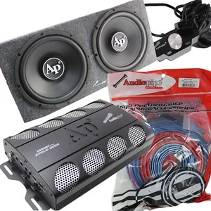 Caja Cargada 12" 2000W con Amplificador de 2 Canales y Kit Instalación Audiopipe - Imagen 1 de 4