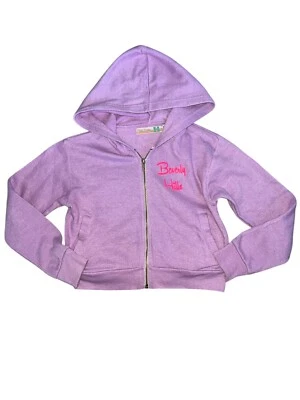 Moletom com capuz vintage Havana meninas Beverly Hills rosa quente cropped zíper G(14) - Imagem 1 de 3