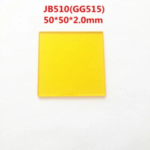 Filterglas 50 x 50 x 2,0 mm 510 nm 515 nm orange gelb JB510 GG515 - Bild 1 von 4