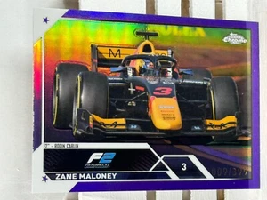 2023 Topps cromo F1/F2 #126 refractor púrpura Zane Maloney - Imagen 1 de 2