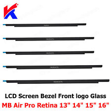 New LCD Screen Bezel Front logo Glass Cover for MacBook Air Pro 12" 13" 15" 16"