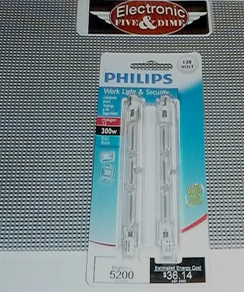 Philips 300W 120V Clear RSC Base T3 Work Light Bulb (2-Pack) - 1 Each - Image 1 of 1
