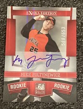 D1453 2010 Donruss Elite Extra Edition /653 Mike Foltynewicz #105 Auto Braves