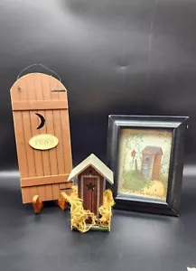 Juego de 3 rústicos de decoración de baño ""privado/exterior - Imagen 1 de 12