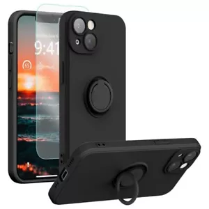 Funda rígida para iPhone 13 11 12 Pro Max XR X 8 7 XS SE a prueba de golpes anillo con soporte - Imagen 1 de 3