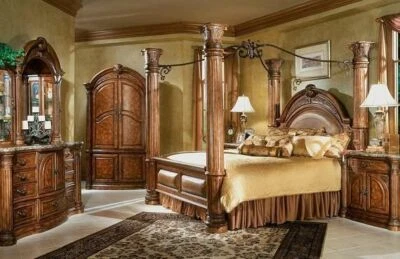 AICO by Michael Amini Monte Carlo 5PC king size bedroom set - Image 1 of 4