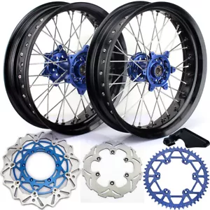 For Yamaha 17" Supermoto Wheel Rotor Sprocket Kit YZ250F YZ450F 2009 10 11 12 13 - Bild 1 von 10