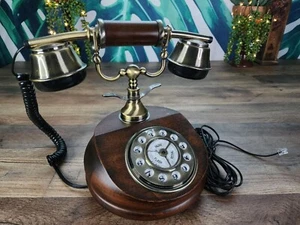 Opis 1921 Cable A Wood Rotary Phone, Vintage Retro Style Phone, Antique Style - Picture 1 of 10