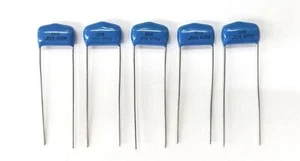 Lot of 5 Capar CRM.01K400V, 0.01uF 400V Film Capacitors ~ 10,000pF - Picture 1 of 1