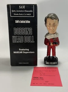 BILL ELLIOTT Sam Inc. nodder Bobblehead Bobble Head NASCAR Racing W/COA - Picture 1 of 8