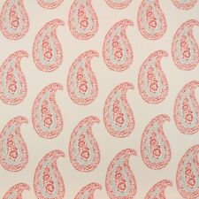 Kravet Madira Coral Red Paisley Linen Multiuse High End Fabric by Yard 54"w