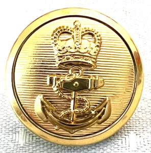 Naval CPO Button with 2 holes in the back 22mm Dia x 15mm (H) - Picture 1 of 2