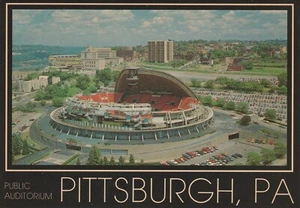 Ultra Rare NHL Pittsburgh Penguins ABA Condors Civic Arena Postcard - Roof Open! - Picture 1 of 2