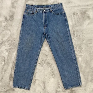 LEVIS 550 Jeans Mens 40x32 Relaxed Fit Medium Blue Wash Red Tab Denim Pants - Picture 1 of 11