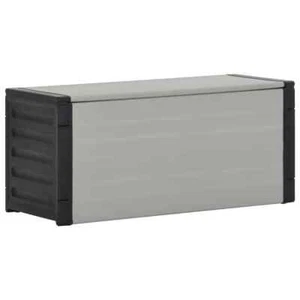 Mülltonnenbox Grau 85x34x40cm Müllbox Mülleimer Kunststoffbox Gartenbox vidaXL - Bild 1 von 8