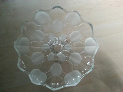  schöne Servierschale aus Glas Teller Obst Süssigkeiten Gebäck - Bild 1 von 4