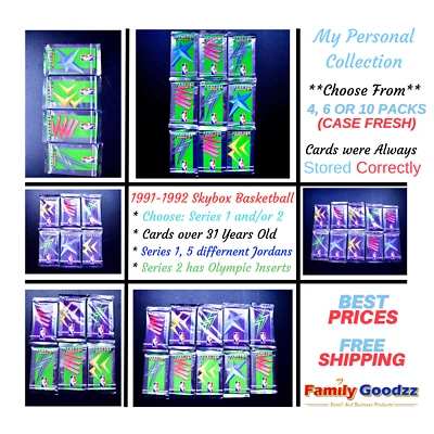 🏀91-92 Skybox 篮球卡选择系列 1 或 2 或乔丹和奥运会 🏀 — 第 1/4 张图片