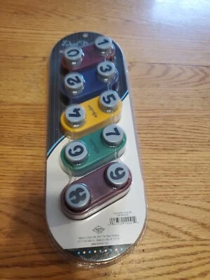 The Paper Studio Dual Number Punch Set Craft Cards - Metal Punches Scrapbooking - Image 1 of 4