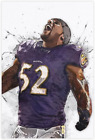 ChicReed Ray Lewis Poster Football Picture Canvas Poster Bedroom Decor