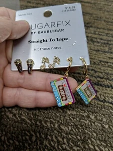 Sugarfix by Baublebar Straight To Tape Earrings. I Love the 90’s Theme Post Back - Picture 1 of 6