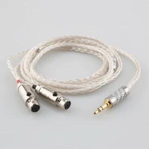 16 Core OCC Silver Plated Headphone Earphone Cable For Audeze LCD-3 LCD-2 LCD-X - Picture 1 of 12