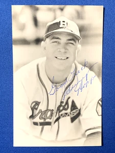 JOHNNY HOPP SIGNED PHOTO POSTCARD BOSTON BRAVES 4x WORLD SERIES CHAMPION PSA DNA - Picture 1 of 4