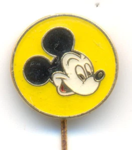 MICKEY MOUSE  Walt Disney 1970s  Vintage pin made in Yugoslavia  RARE - Picture 1 of 2