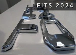 3D CHROME TAILGATE LETTERS COMPATIBLE WITH TOYOTA TACOMA 2024 US MADE - Picture 1 of 2