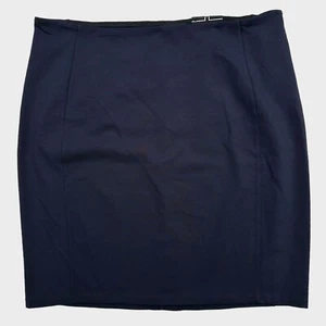 Liverpool Pull On Ponte Strick Bleistiftrock dunkelblau Größe 24W - Bild 1 von 5