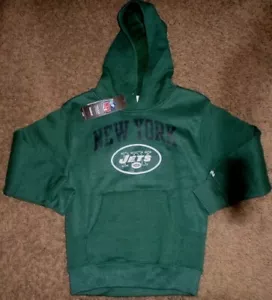 SUDADERA CON CAPUCHA BOYS MEDIUM (5/6) NFL NEW YORK JETS REEBOK RETRO NUEVA CON ETIQUETAS - Imagen 1 de 1